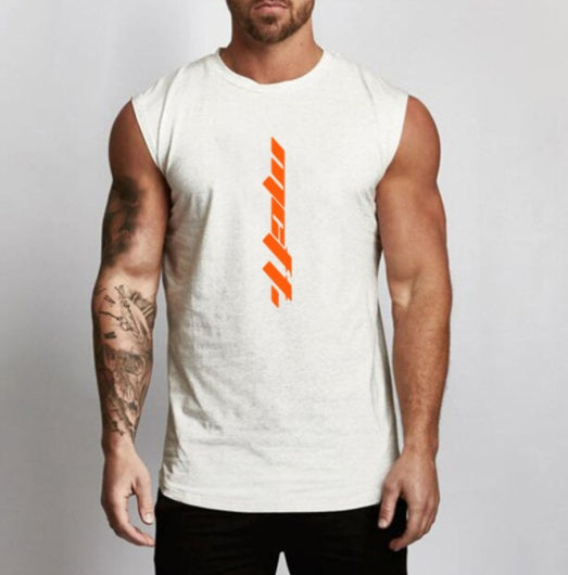 Men's Cotton Sleeveless Gym Tank Top – Lightweight Sportswear for Workouts